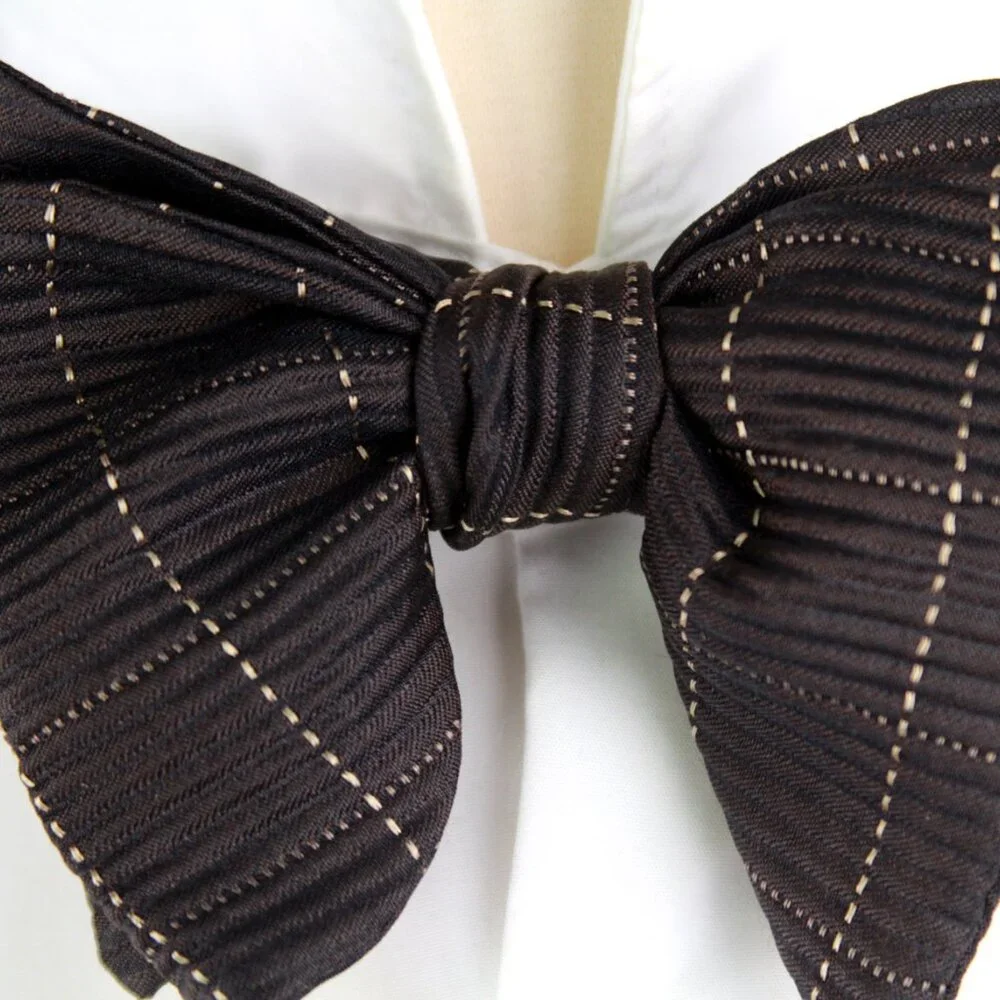 Men's Self-tied Bow Tie Big Butterfly Bow‎ tie 100%silk Textured S715